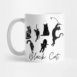 Black cat Mug